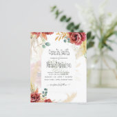 UITVERKOOP! Boho Bourgogne Goud Bloemen Land Barn  (Staand voorkant)