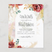 UITVERKOOP! Boho Bourgogne Goud Bloemen Land Barn  (Voorkant)