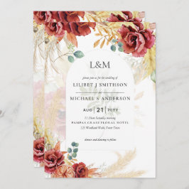 UITVERKOOP! Boho Bourgogne Goud Bloemen Land Barn  Kaart