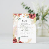 UITVERKOOP! Boho Burgundy Goud Bloem Boeren Bedrij (Staand voorkant)