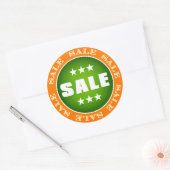 Uitverkoop Bord Ronde Sticker (Envelop)