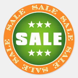 Uitverkoop Bord Ronde Sticker