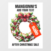 UITVERKOOP BORDJE RAAMSTICKER (Vel)