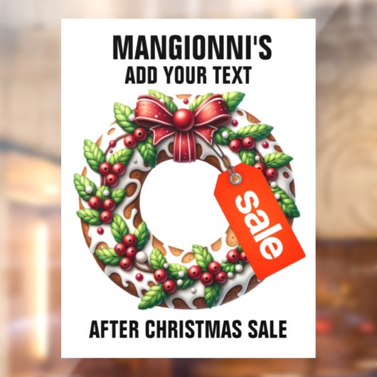 UITVERKOOP BORDJE RAAMSTICKER (Vel 2)