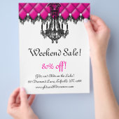 UITVERKOOP Flyer Mode Sieraden Roze Kroonluchter G (Hand)