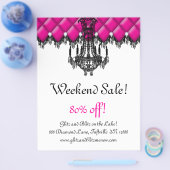 UITVERKOOP Flyer Mode Sieraden Roze Kroonluchter G (Enkel)