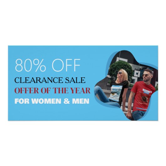 Uitverkoop Glanzende Poster op Maat (Voorkant)