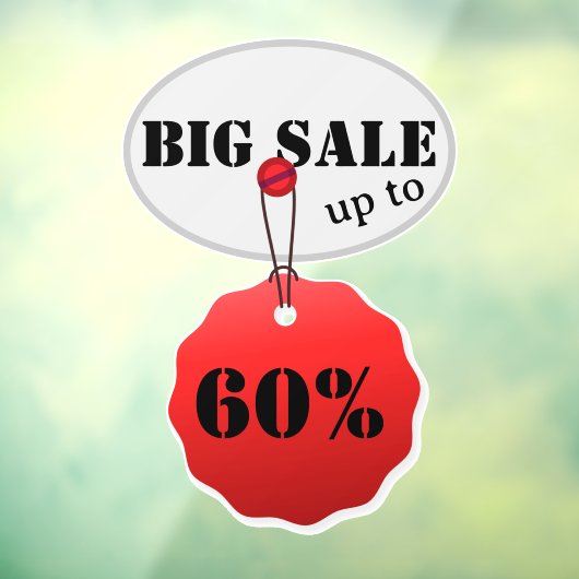 Uitverkoop Korting Raamsticker (Vel 3)