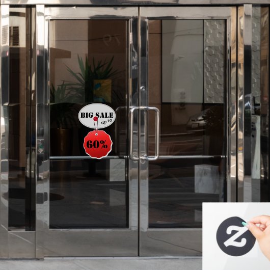 Uitverkoop Korting Raamsticker (Kantoordeur)