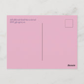 UITVERKOOP! Marineblauwe roze gouden trouwuitnodig Briefkaart (Achterkant)