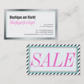 Uitverkoop minikaarten visitekaartje (Voorkant / Achterkant)