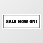 Uitverkoop Nu Aan Raamsticker (Vel)