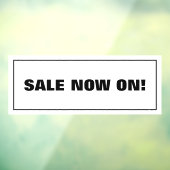 Uitverkoop Nu Aan Raamsticker (Vel 3)