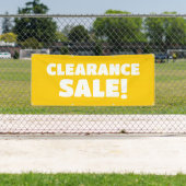 Uitverkoop opruimen! gele banner (Insitu)