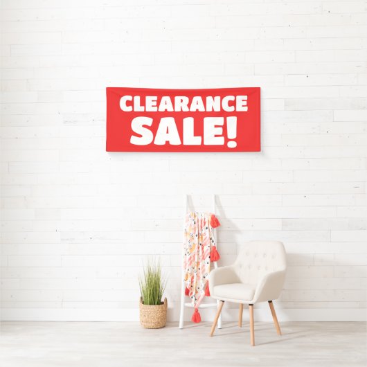 Uitverkoop opruimen! rode banner (Insitu)
