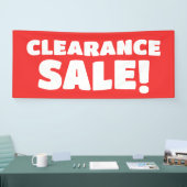 Uitverkoop opruimen! rode banner (Beurs)