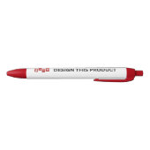 UITVERKOOP! Pen - Blauwe inkt - Op maat - Rood - S (Bodem)