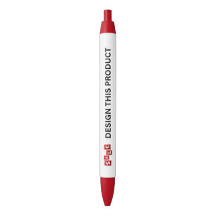 UITVERKOOP! Pen - Blauwe inkt - Op maat - Rood - S