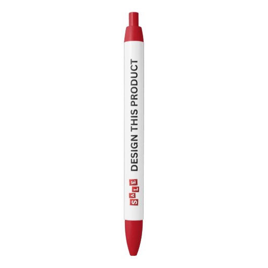 UITVERKOOP! Pen - Blauwe inkt - Op maat - Rood - S (Voorkant Verticaal)