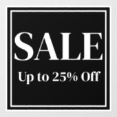 Uitverkoop Ramensticker voor Bedrijven - Aangepast Raamsticker (Vel)