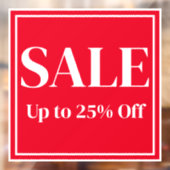 Uitverkoop Ramensticker voor Bedrijven - Aangepast Raamsticker (Vel 2)