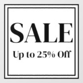 Uitverkoop Ramensticker voor Bedrijven - Aangepast Raamsticker (Vel)