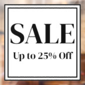 Uitverkoop Ramensticker voor Bedrijven - Aangepast Raamsticker (Vel 2)