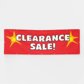 Uitverkoop Rode Banner (Horizontaal)