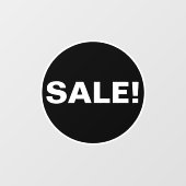 Uitverkoop Ronde Raam Sticker voor Bedrijven - Gee (Vel)