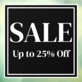 Uitverkoop Ruit Teken voor Bedrijf - Aangepaste Te Raamsticker (Vel 3)