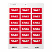 UITVERKOOP STICKER STICKERS KORTING VOOR WINKEL ro (Full Sheet)