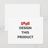 UITVERKOOP! Uitnodiging - 10,8 x 14 cm - Op maat - (Voorkant / Achterkant)