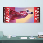 Uitverkoop van Indiase vrouwenmode Saree Spandoek (Beurs)