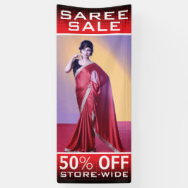 Uitverkoop van Indiase vrouwenmode Saree Spandoek