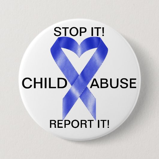 UITVERKOOP! Voorkom kindermisbruik Ronde Button 7,6 Cm (Voorkant)