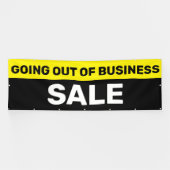 Uitverkoop wegens bedrijfsbeëindiging Groot  Spandoek (Horizontaal)