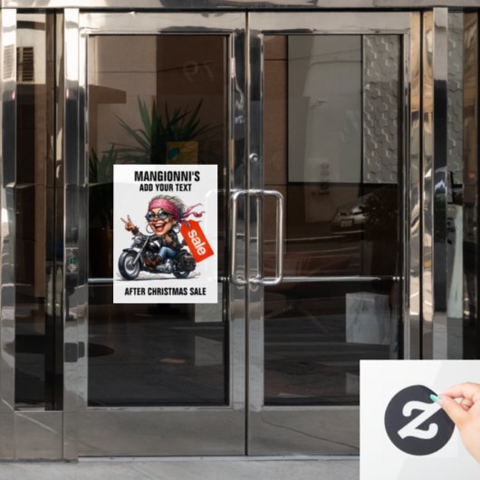 UITVERKOOP WINKELBORD RAAMSTICKER (Kantoordeur)