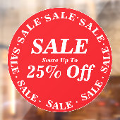 Uitverkoop Winkelruit Bord voor Opruiming - Aangep Raamsticker (Vel 2)