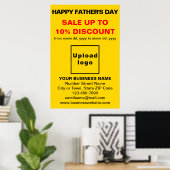 Uitverkoop Zakelijke Poster Vaderdag Geel (Thuiskantoor)