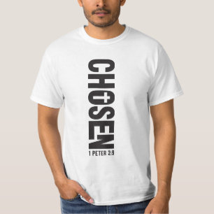 Uitverkoren 1 Petrus 2:9 T-shirt Koninklijk & Af