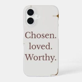 "Uitverkoren Loved Worthy" iPhone-hoesje iPhone 16 Hoesje