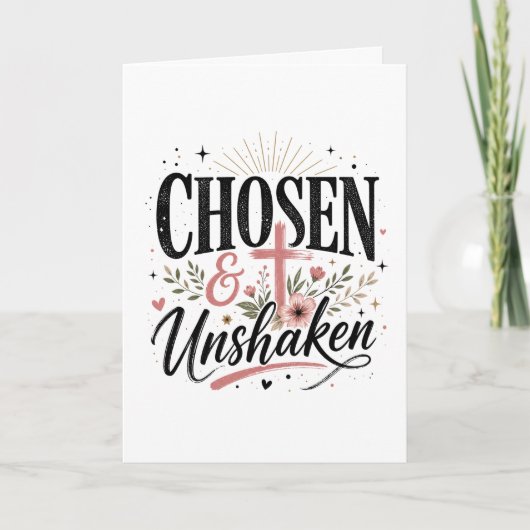 Uitverkoren & Onwankelbare Wenskaart Kaart (Voorkant)