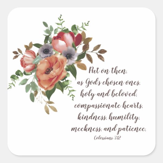 Uitverkorenen van God sticker (Voorkant)