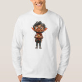 Uitvinder Christmas Elf Mannen T-shirt (Voorkant)