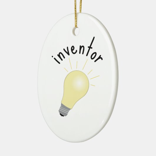 uitvinder keramisch ornament (Links)