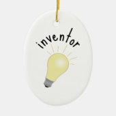 uitvinder keramisch ornament (Voorkant)