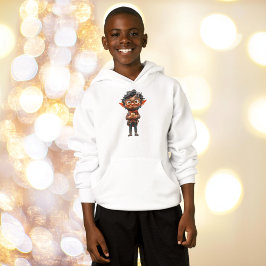 Uitvinder Kerst Elf Boy's Hoodie