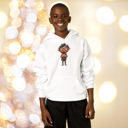 Uitvinder Kerst Elf Boy's Hoodie