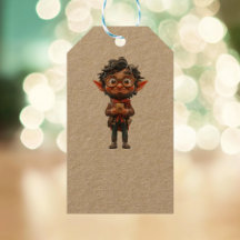 Uitvinder Kerst Elf Kraft Gift Labels