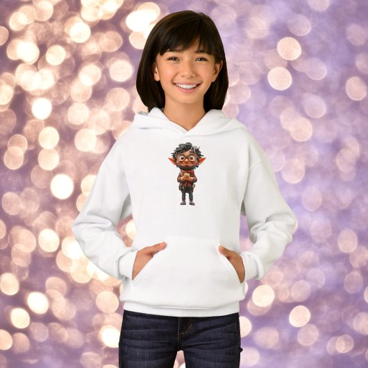 Uitvinder Kerst Elf Meisje Hoodie